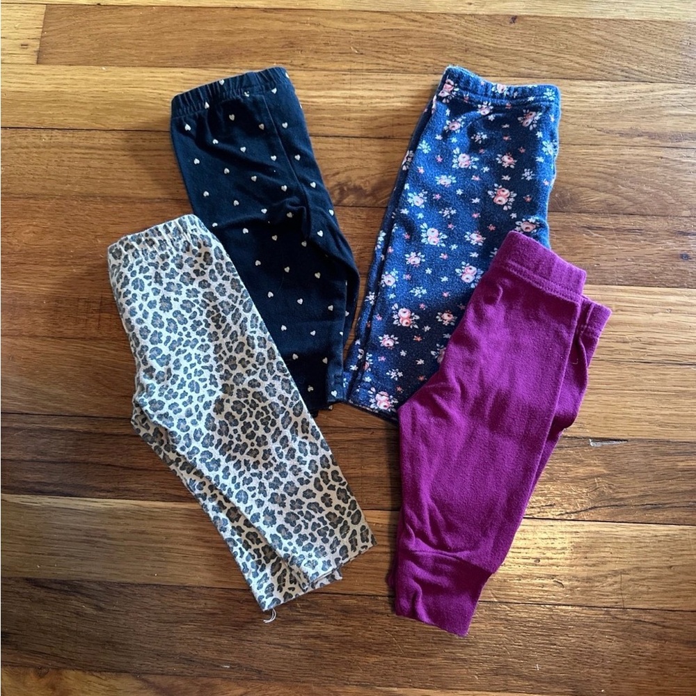 Baby girl leggings bundle, size 3mo